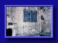 Thumbnail Rules beside entrance door to the Church of the Nativity